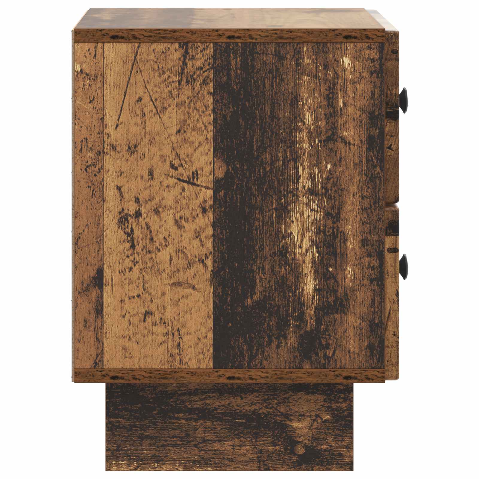 vidaXL Szafka Nocna z szufladą 2 pcs Stare drewno 43 x 34,5 x 47,5 cm