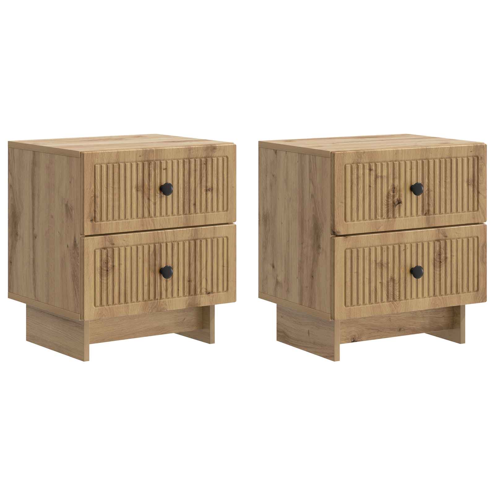 vidaXL Szafka Nocna z szufladą 2 pcs Dąb artisan 43 x 34,5 x 47,5 cm