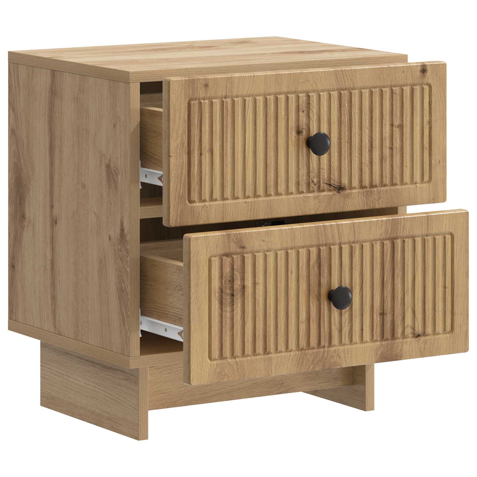 vidaXL Szafka Nocna z szufladą 2 pcs Dąb artisan 43 x 34,5 x 47,5 cm