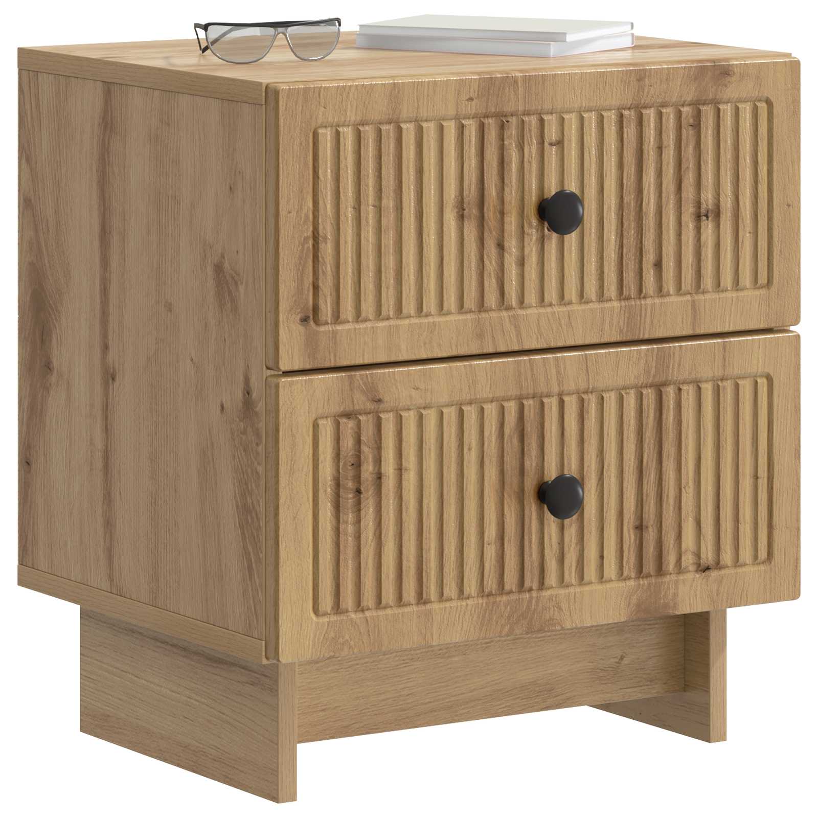vidaXL Szafka Nocna z szufladą 2 pcs Dąb artisan 43 x 34,5 x 47,5 cm