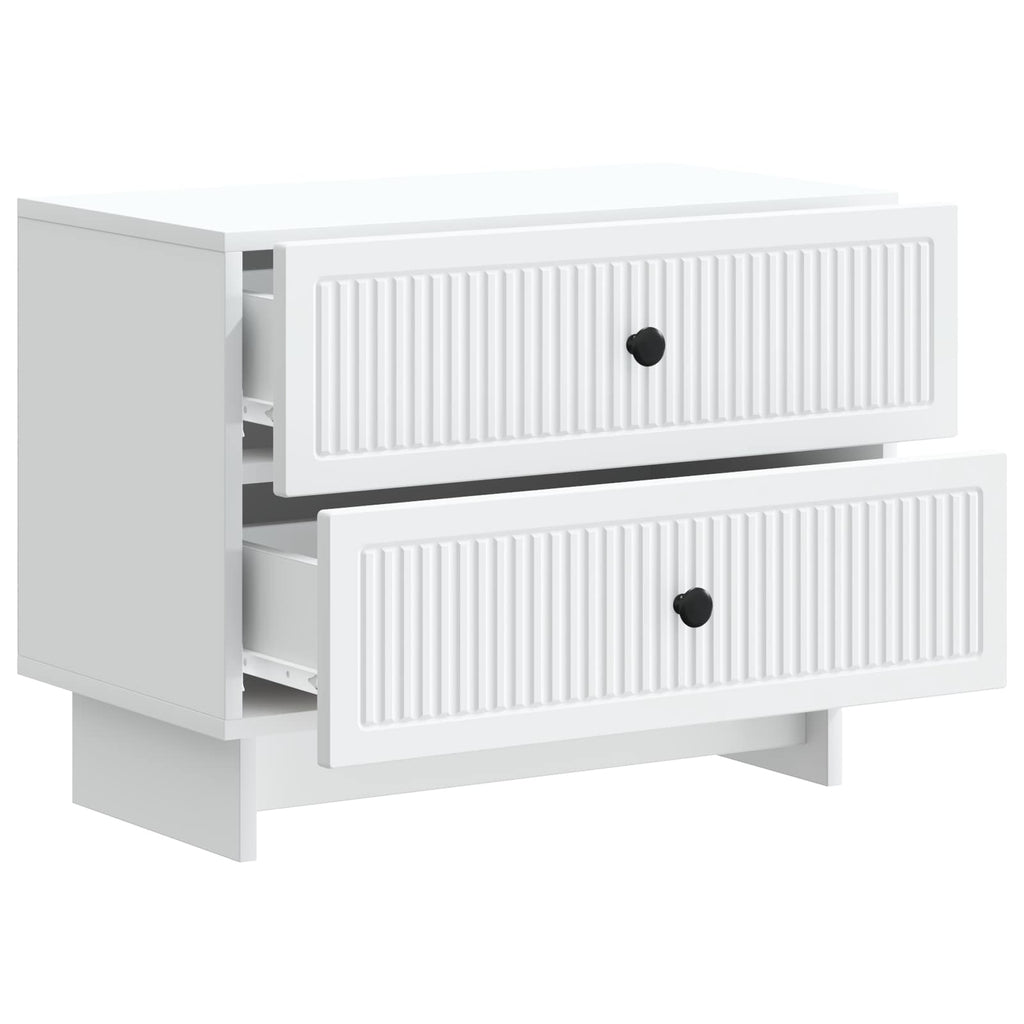 vidaXL Szafka Nocna Biały 62 x 34,5 x 47,5 cm Drewno inżynieryjne