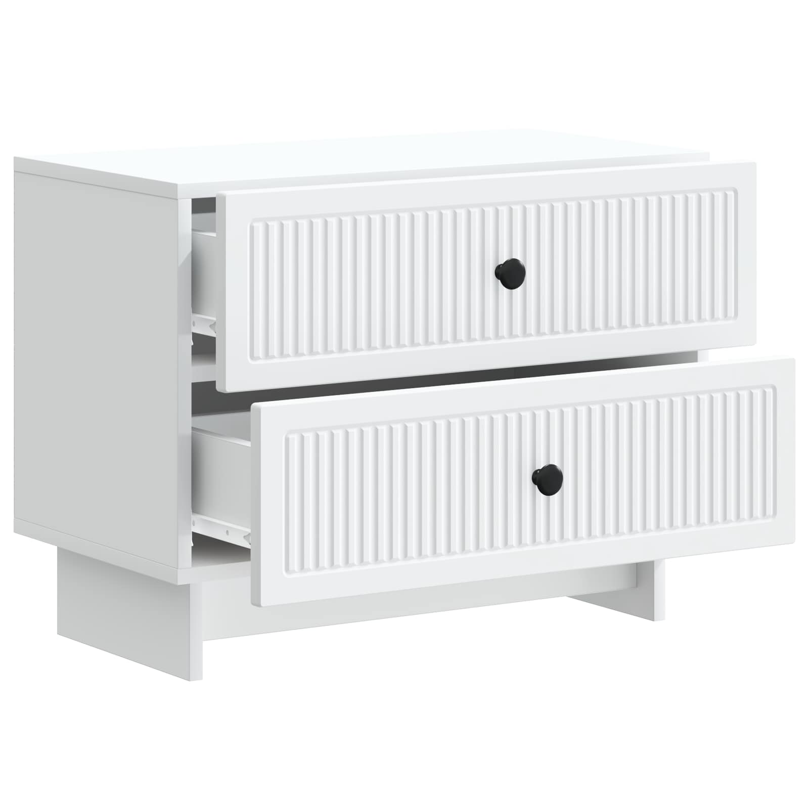 vidaXL Szafka Nocna Biały 62 x 34,5 x 47,5 cm Drewno inżynieryjne