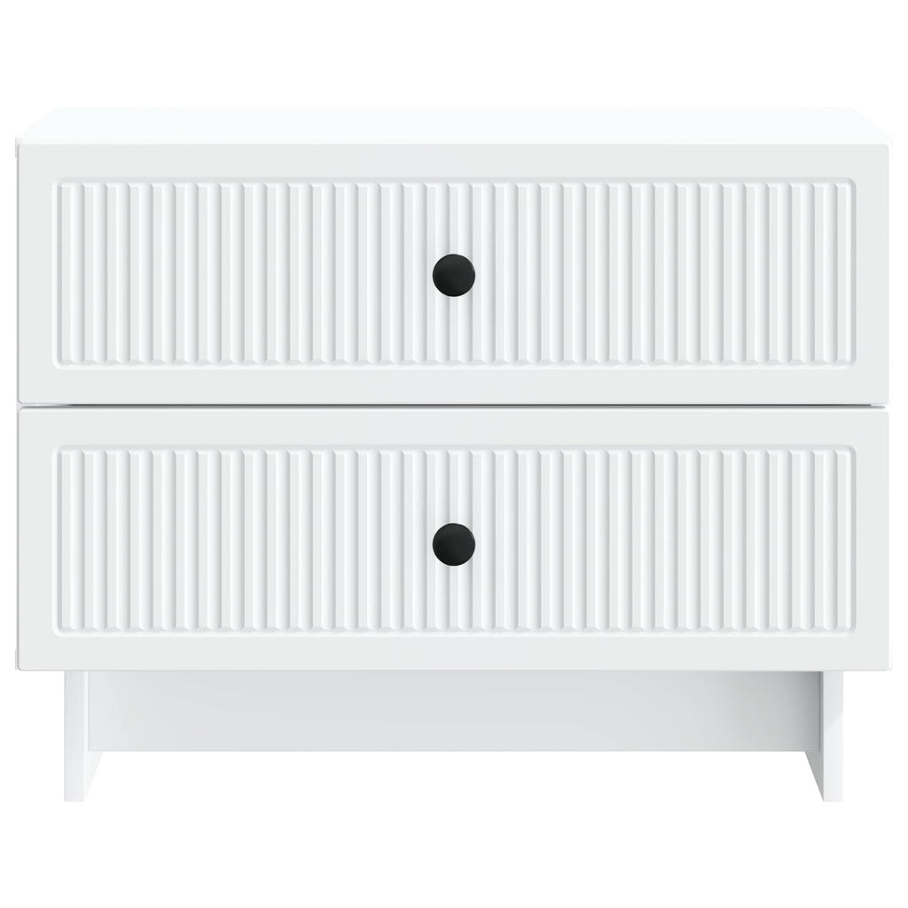 vidaXL Szafka Nocna Biały 62 x 34,5 x 47,5 cm Drewno inżynieryjne