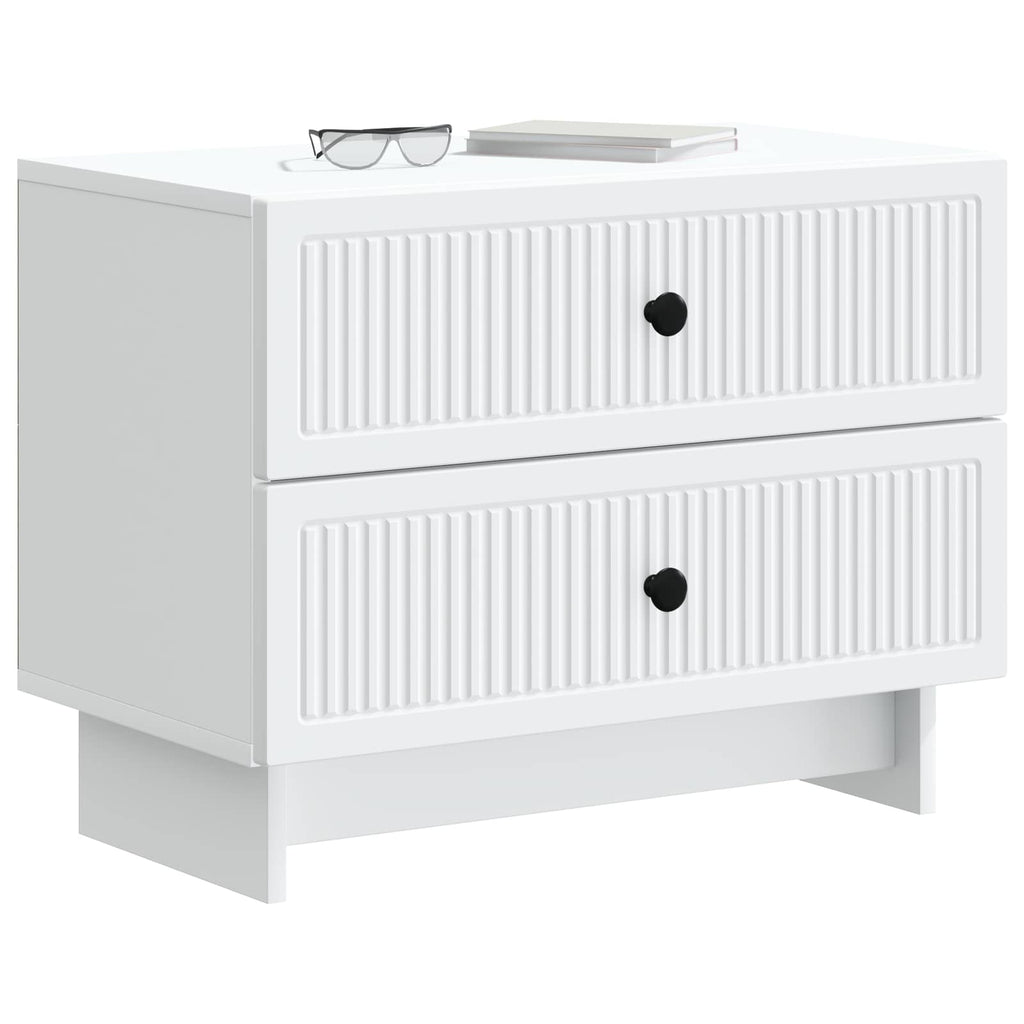vidaXL Szafka Nocna Biały 62 x 34,5 x 47,5 cm Drewno inżynieryjne