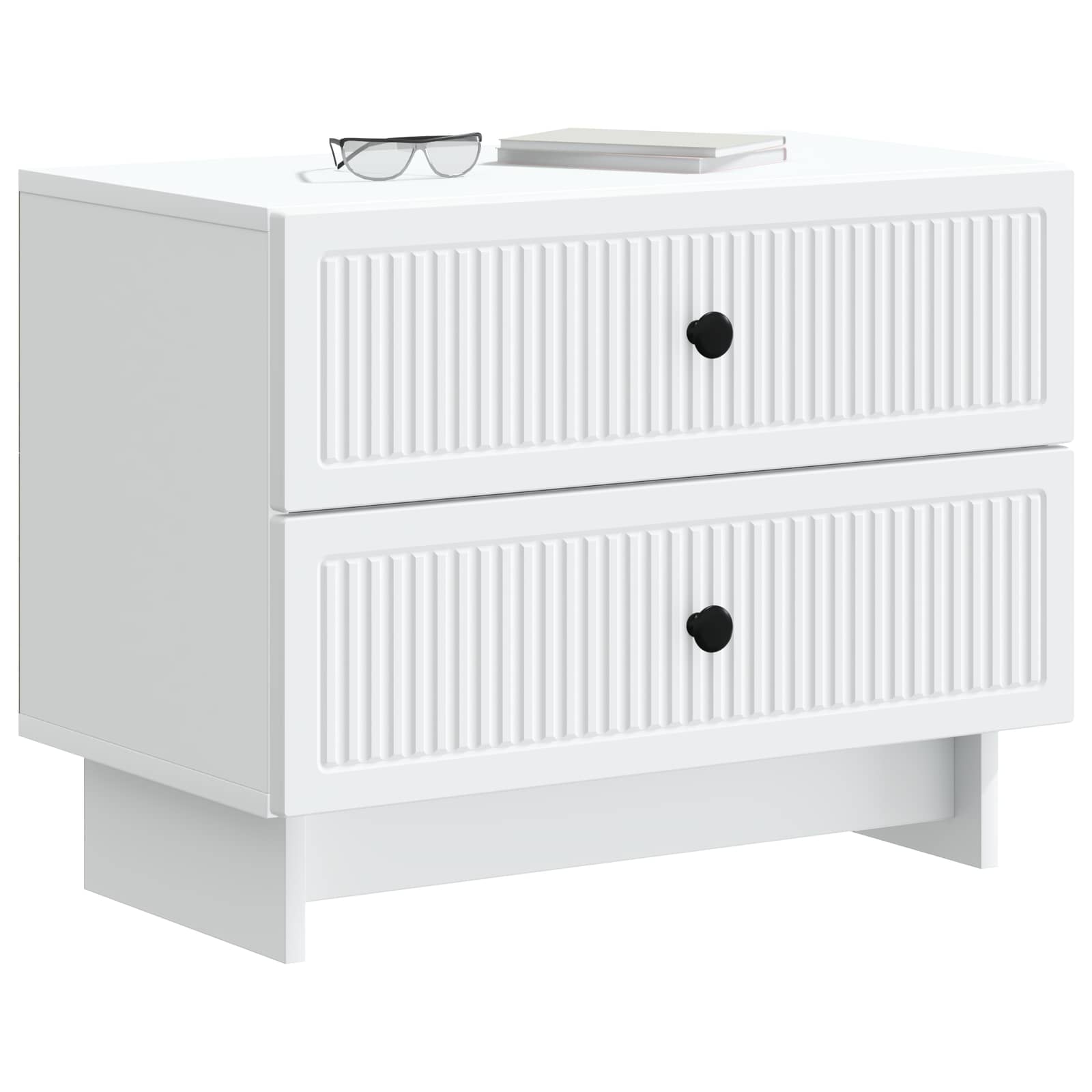 vidaXL Szafka Nocna Biały 62 x 34,5 x 47,5 cm Drewno inżynieryjne