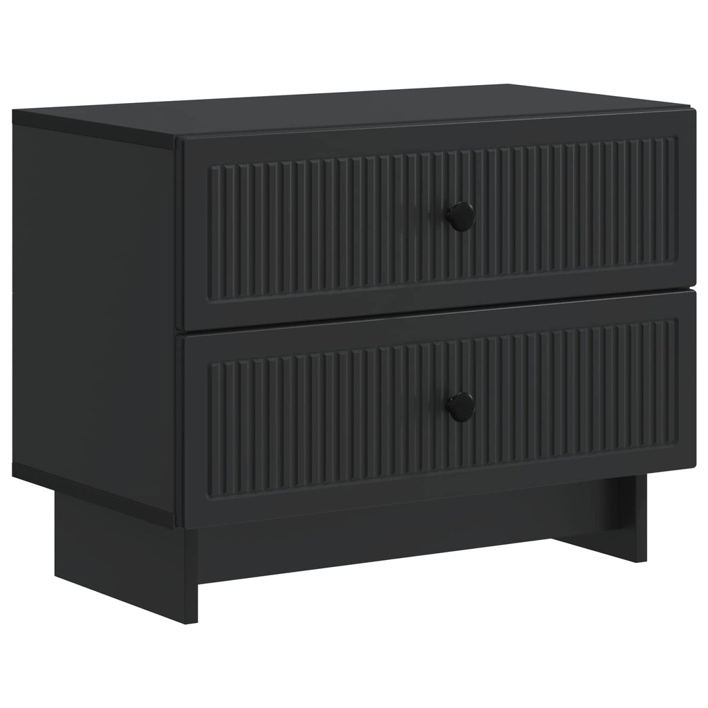 vidaXL Szafka Nocna Czarny 62 x 34,5 x 47,5 cm Drewno inżynieryjne