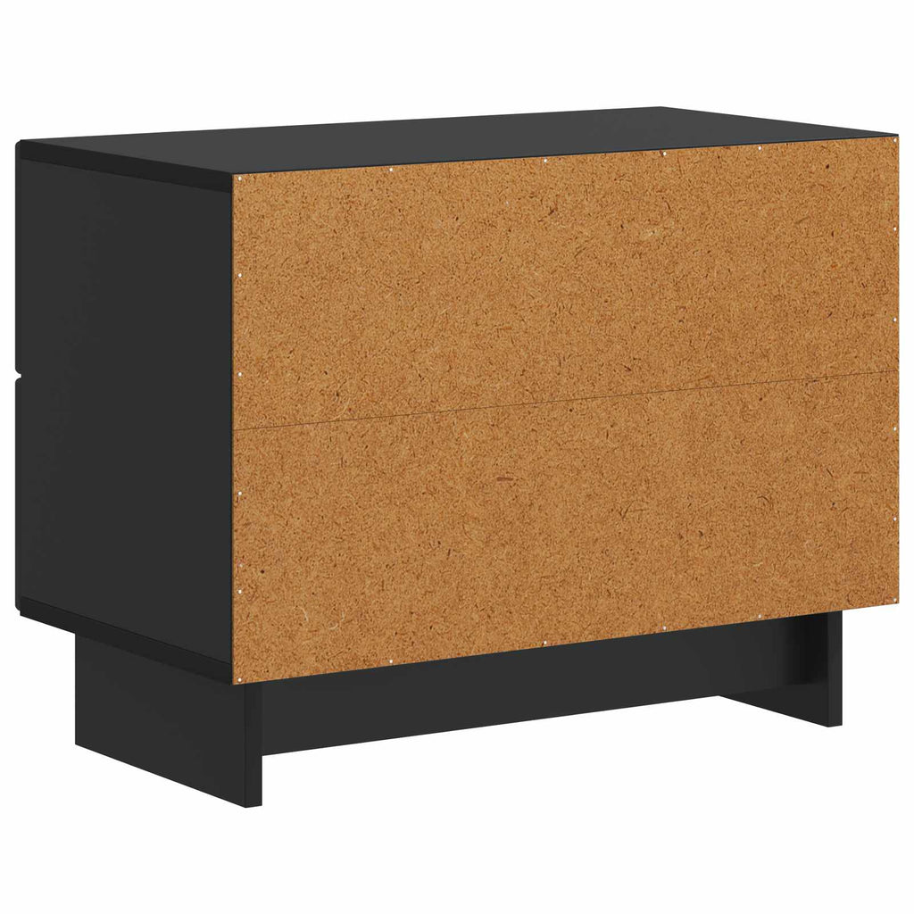 vidaXL Szafka Nocna Czarny 62 x 34,5 x 47,5 cm Drewno inżynieryjne