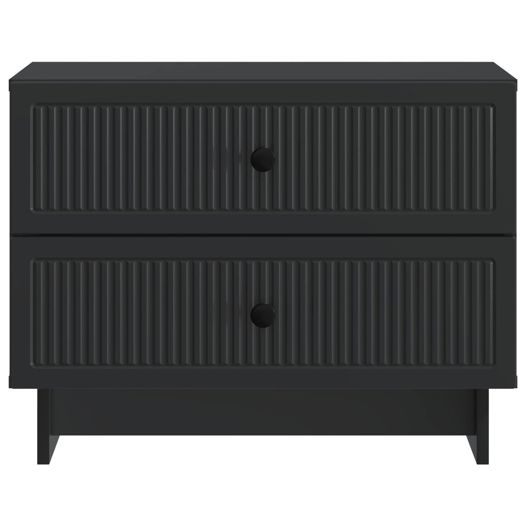 vidaXL Szafka Nocna Czarny 62 x 34,5 x 47,5 cm Drewno inżynieryjne