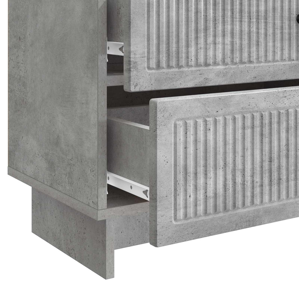 vidaXL Szafka Nocna z szufladą Betonowy szary 62 x 34,5 x 47,5 cm