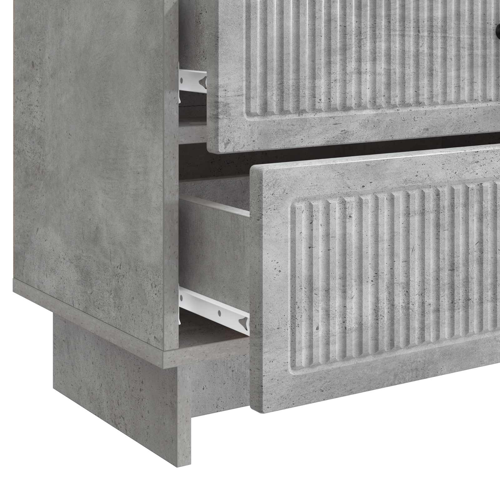vidaXL Szafka Nocna z szufladą Betonowy szary 62 x 34,5 x 47,5 cm