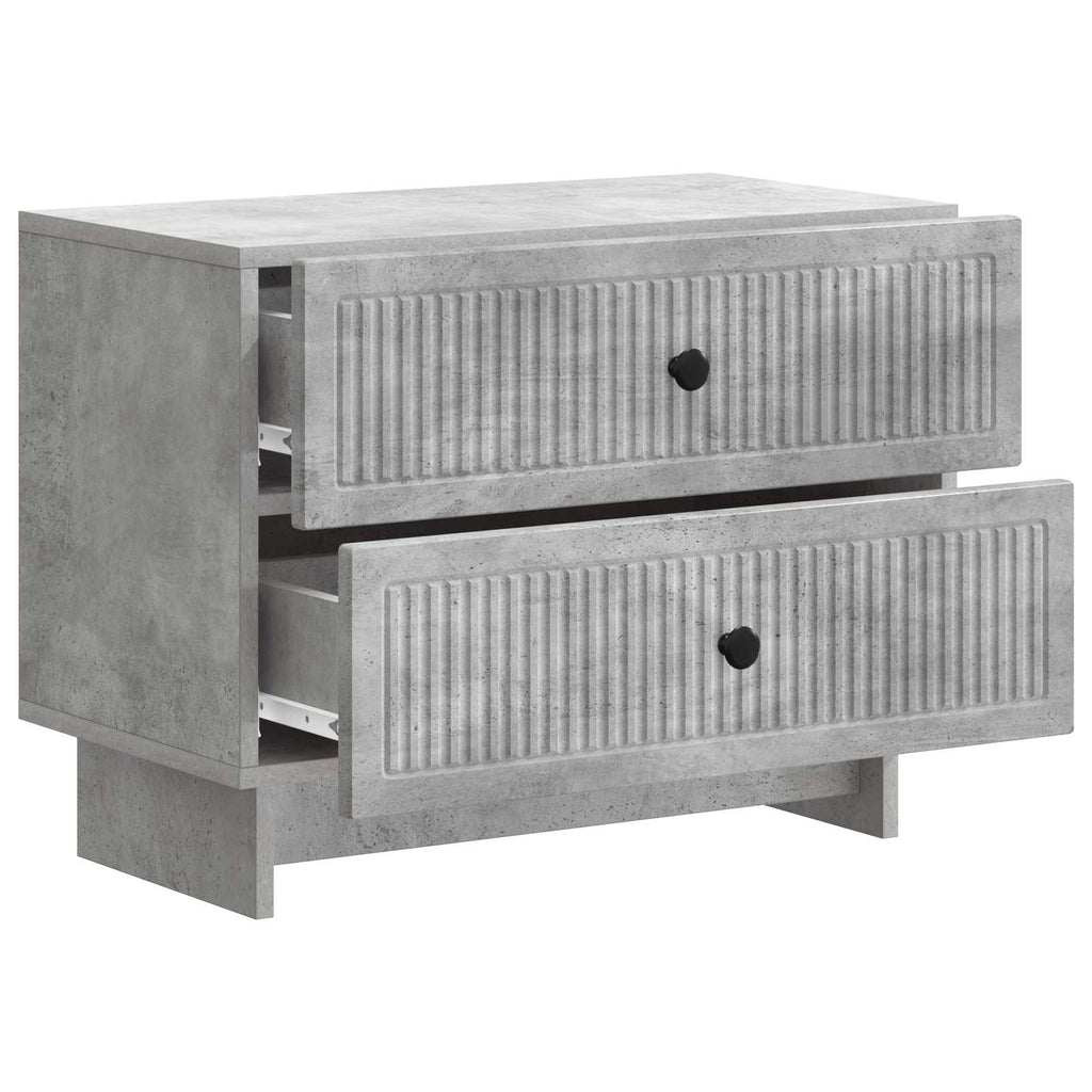 vidaXL Szafka Nocna z szufladą Betonowy szary 62 x 34,5 x 47,5 cm