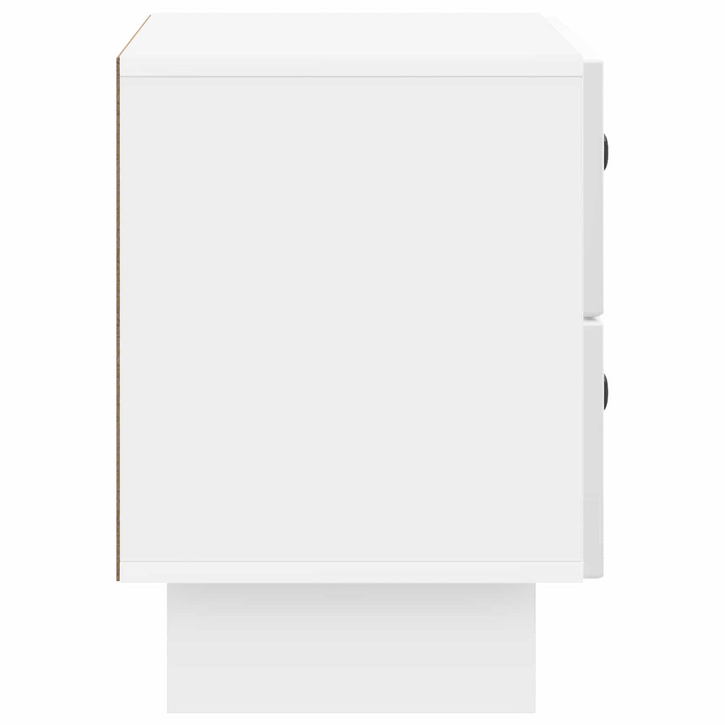 vidaXL Szafka Nocna z szufladą Biały wysoki połysk 62 x 34,5 x 47,5 cm