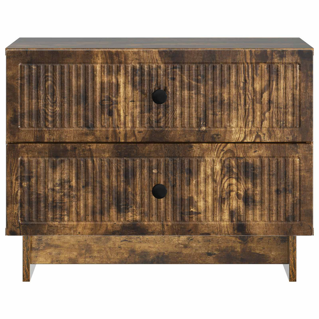 vidaXL Szafka Nocna z szufladą Dąb wędzony 62 x 34,5 x 47,5 cm