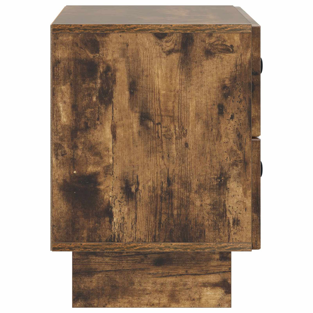 vidaXL Szafka Nocna z szufladą Dąb wędzony 62 x 34,5 x 47,5 cm