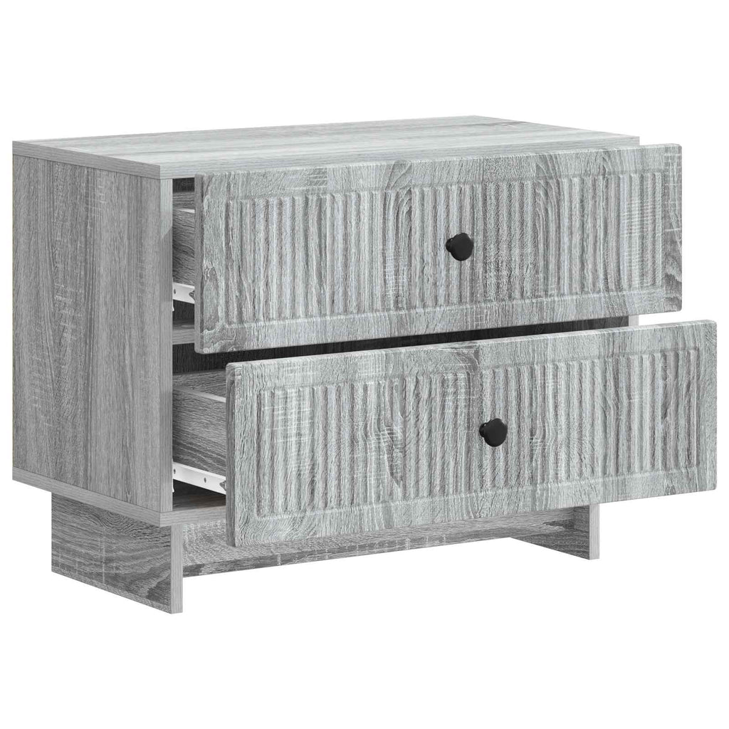 vidaXL Szafka Nocna z szufladą Szary Sonoma 62 x 34,5 x 47,5 cm