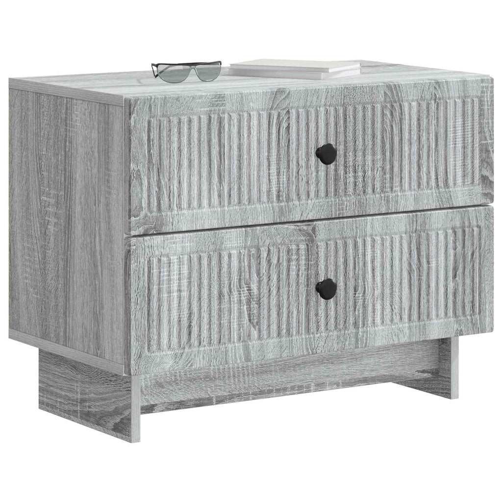 vidaXL Szafka Nocna z szufladą Szary Sonoma 62 x 34,5 x 47,5 cm