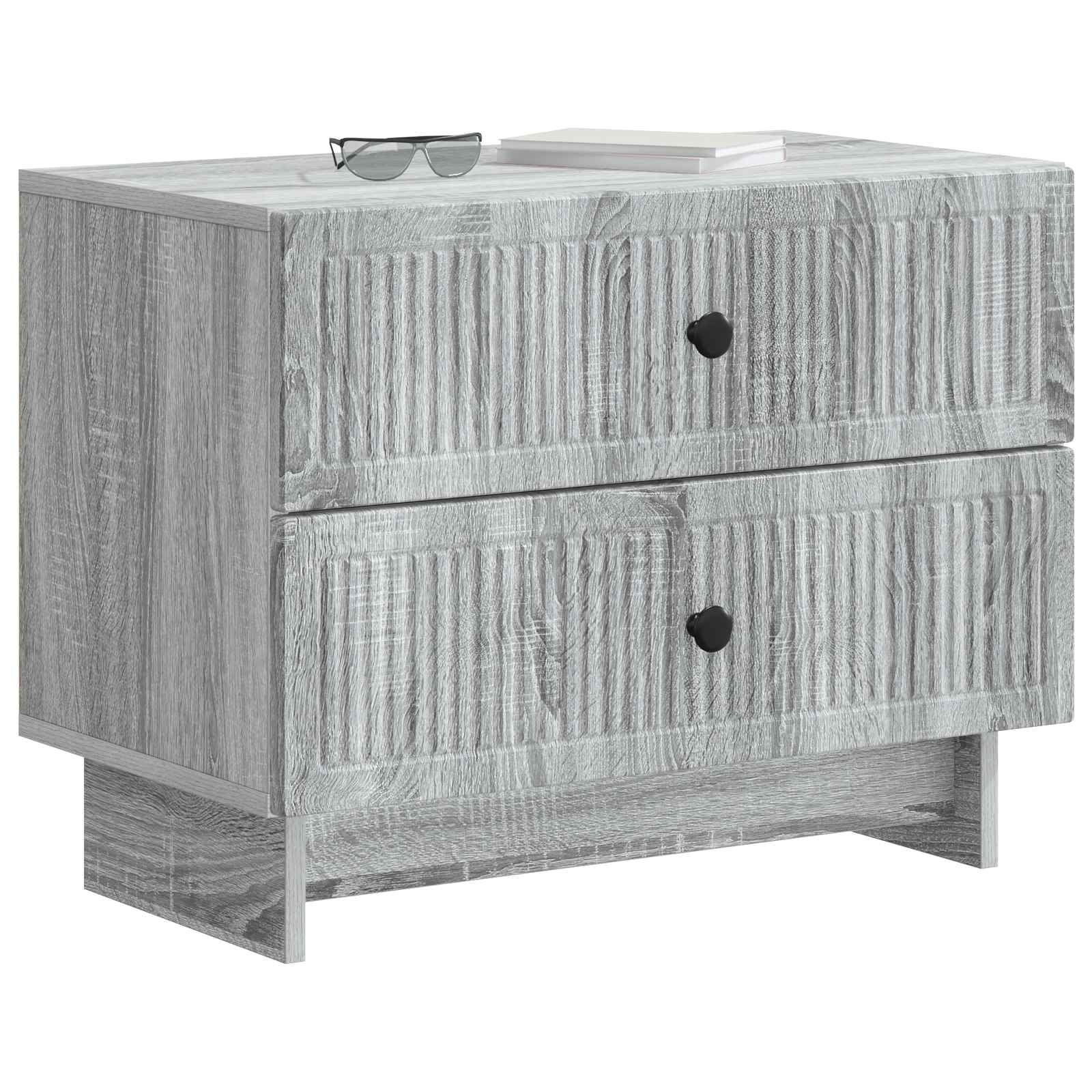 vidaXL Szafka Nocna z szufladą Szary Sonoma 62 x 34,5 x 47,5 cm