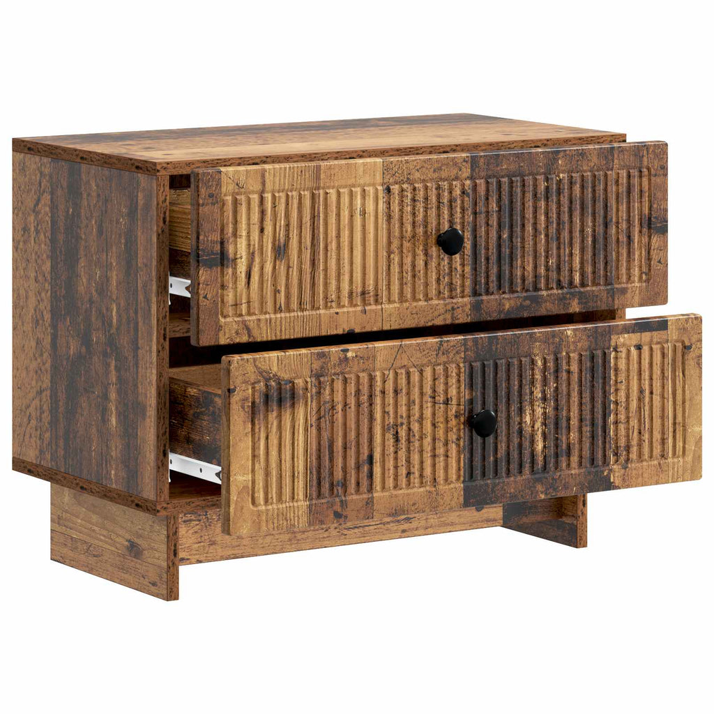 vidaXL Szafka Nocna z szufladą Stare drewno 62 x 34,5 x 47,5 cm