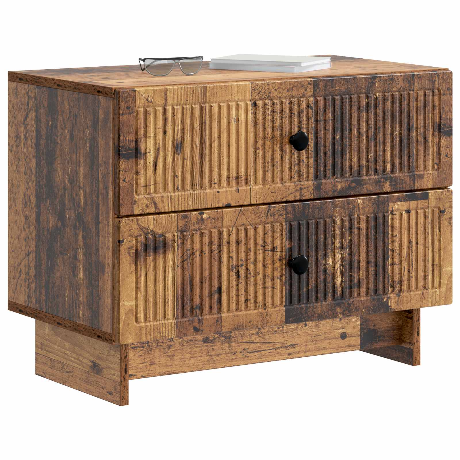vidaXL Szafka Nocna z szufladą Stare drewno 62 x 34,5 x 47,5 cm
