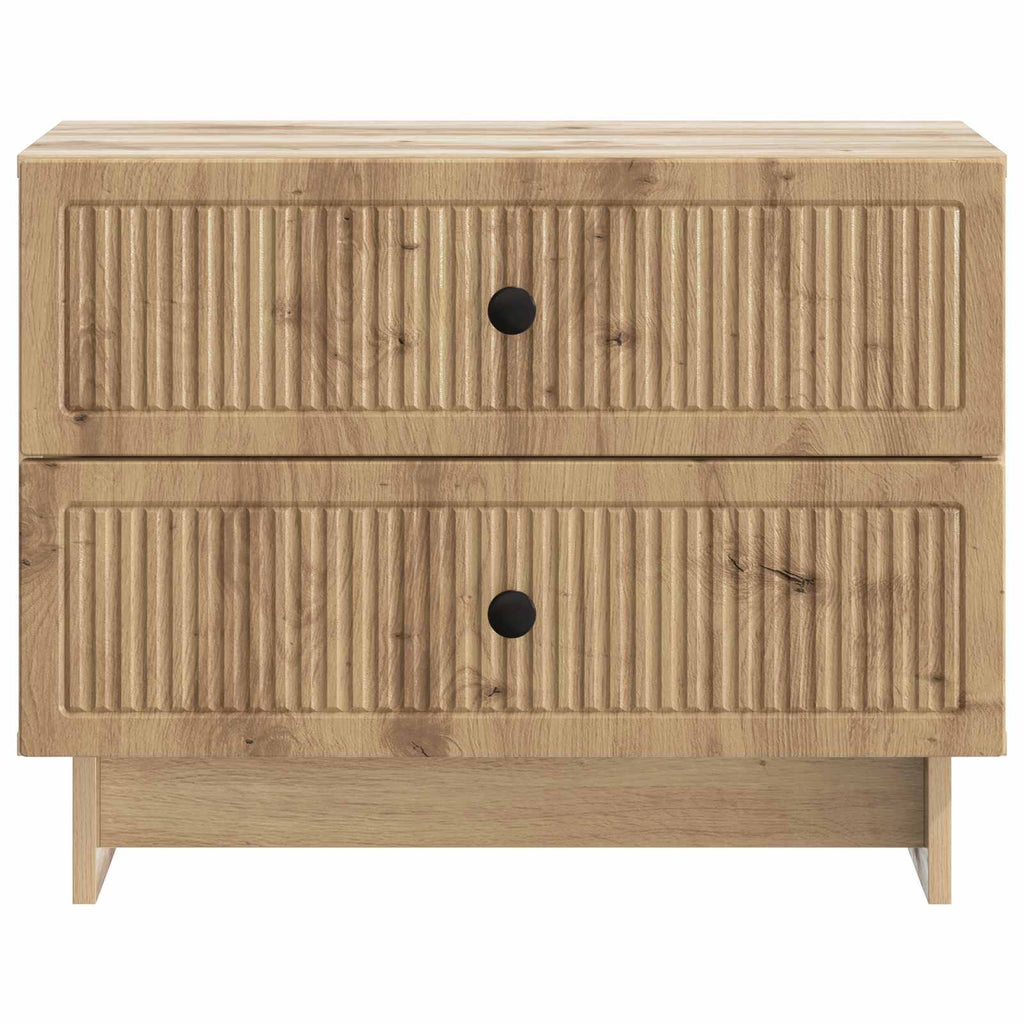 vidaXL Szafka Nocna Dąb artisan 62 x 34,5 x 47,5 cm
