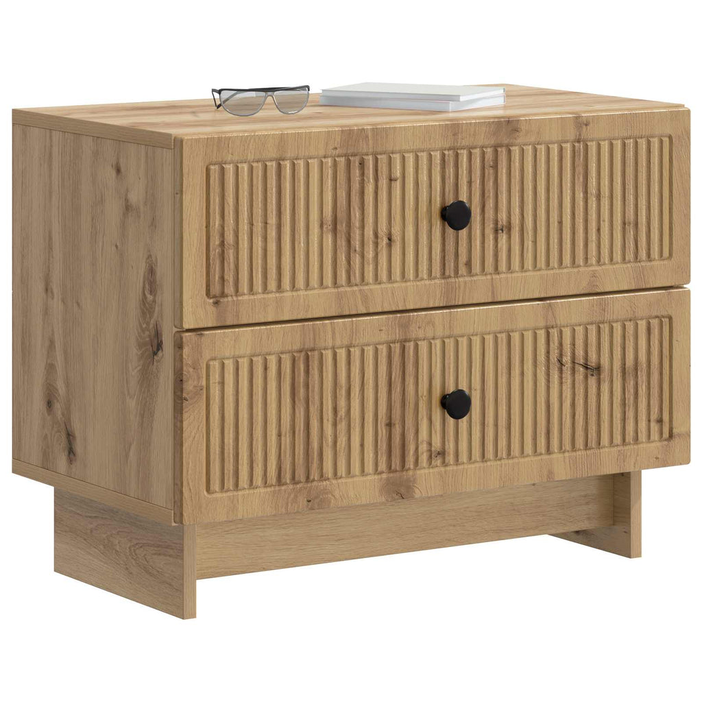 vidaXL Szafka Nocna z szufladą Dąb artisan 62 x 34,5 x 47,5 cm