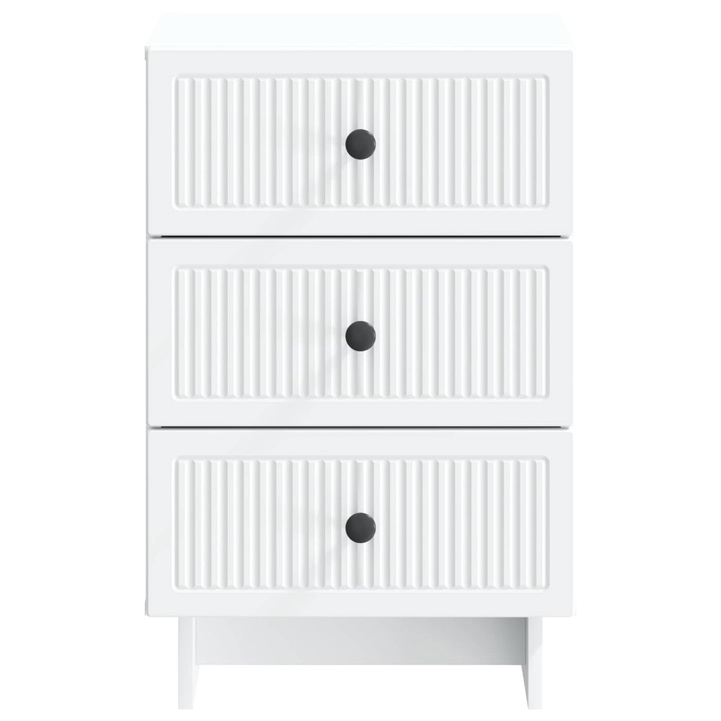 vidaXL Szafka Nocna Biały 43 x 41 x 66,5 cm Drewno inżynieryjne