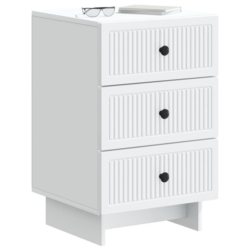 vidaXL Szafka Nocna Biały 43 x 41 x 66,5 cm Drewno inżynieryjne