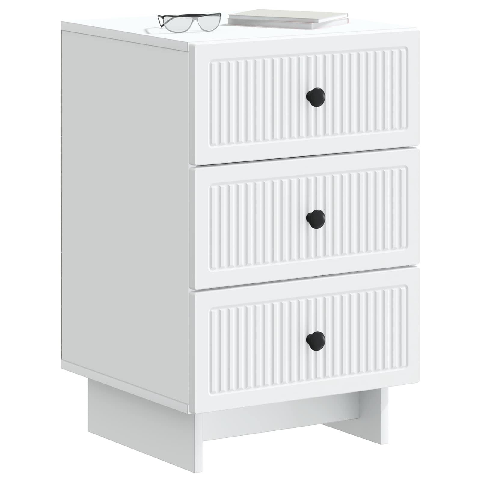 vidaXL Szafka Nocna Biały 43 x 41 x 66,5 cm Drewno inżynieryjne