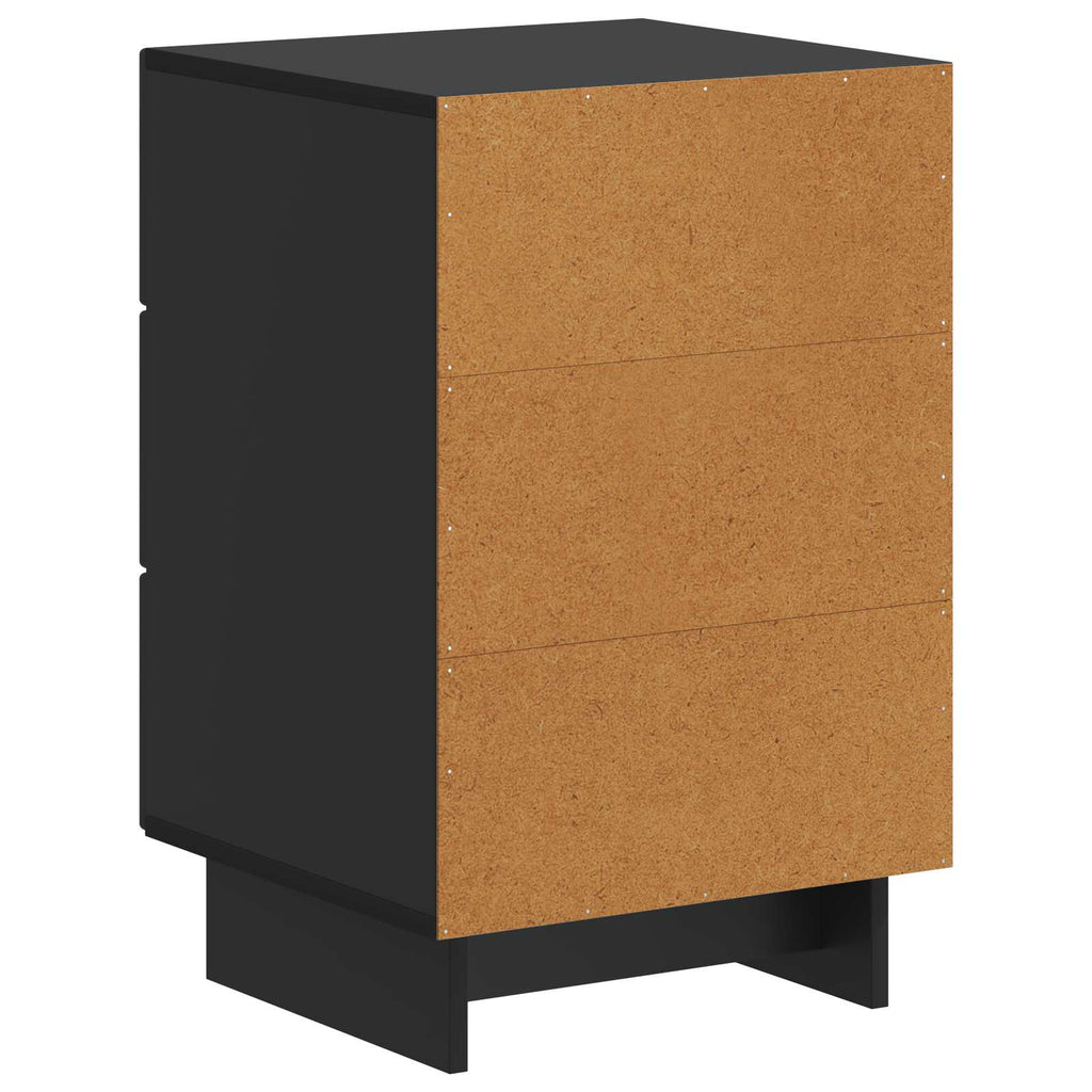 vidaXL Szafka Nocna Czarny 43 x 41 x 66,5 cm Drewno inżynieryjne
