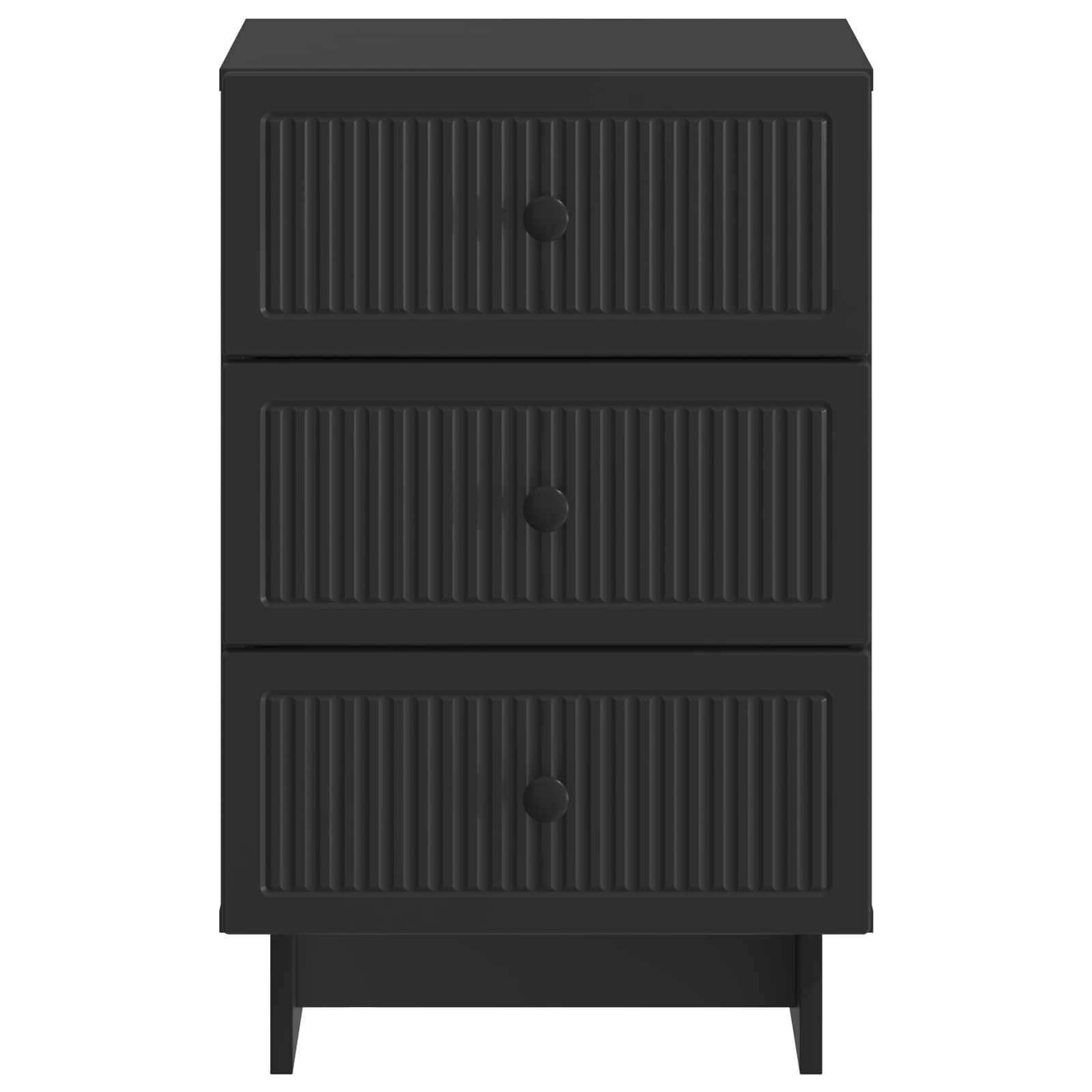 vidaXL Szafka Nocna Czarny 43 x 41 x 66,5 cm Drewno inżynieryjne
