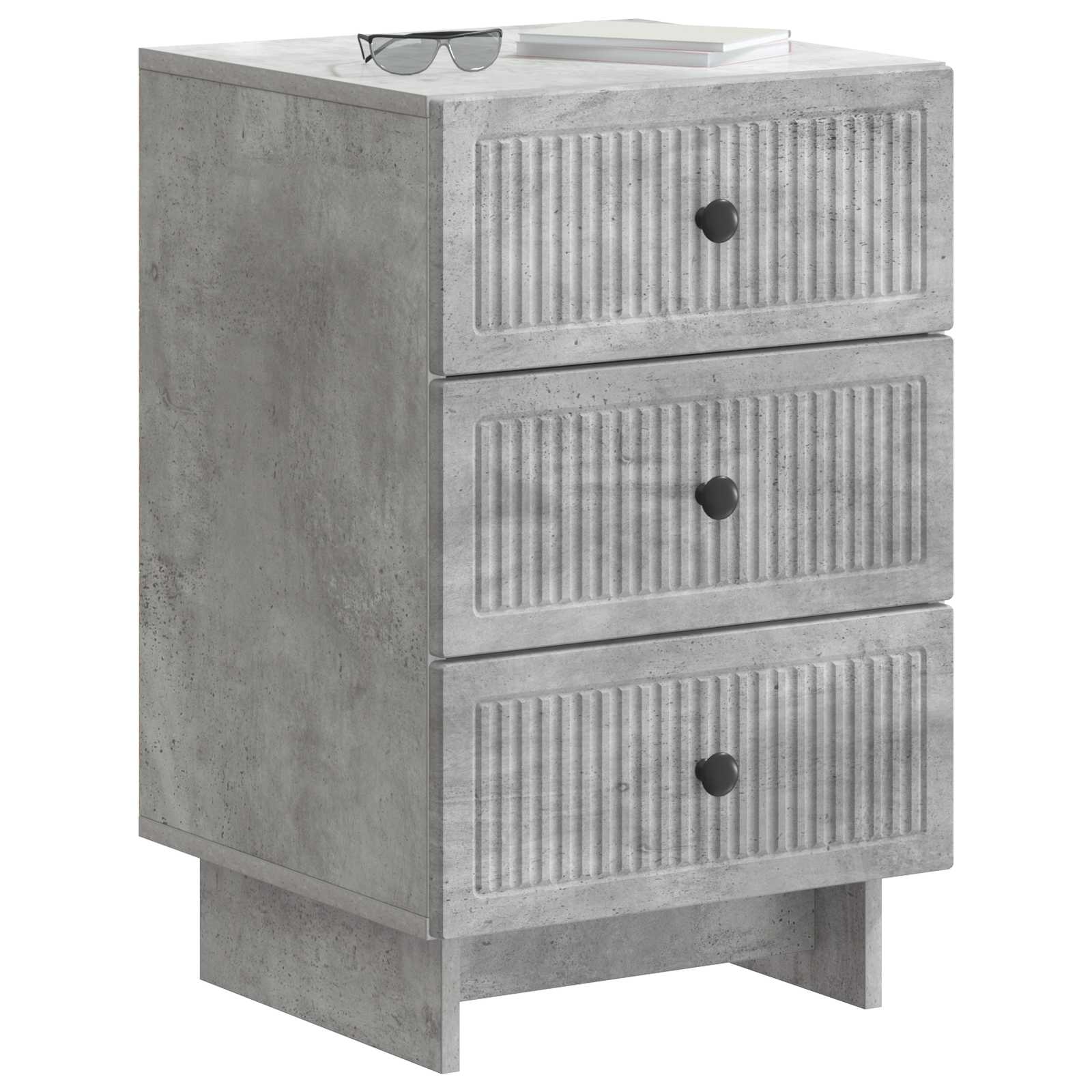 vidaXL Szafka Nocna z szufladą Betonowy szary 43 x 41 x 66,5 cm