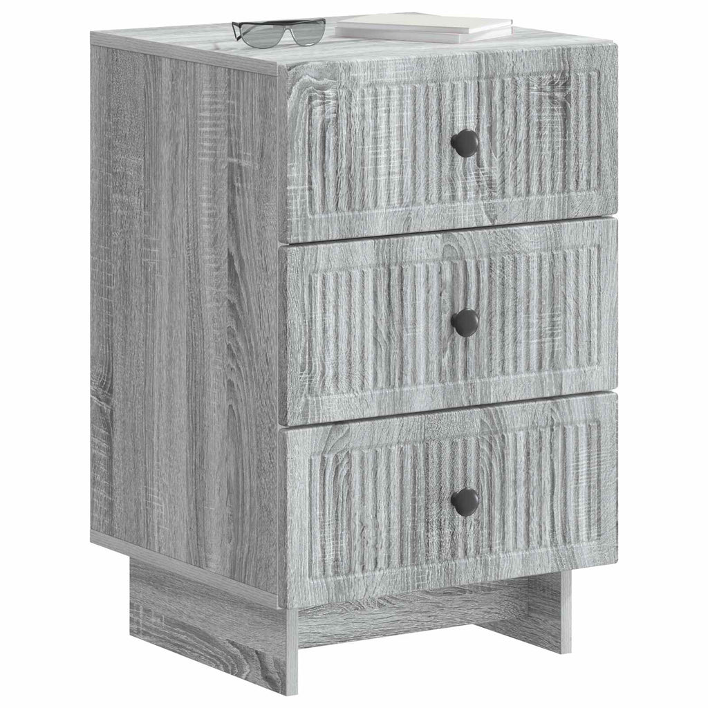 vidaXL Szafka Nocna Szary Sonoma 43 x 41 x 66,5 cm Drewno inżynieryjne