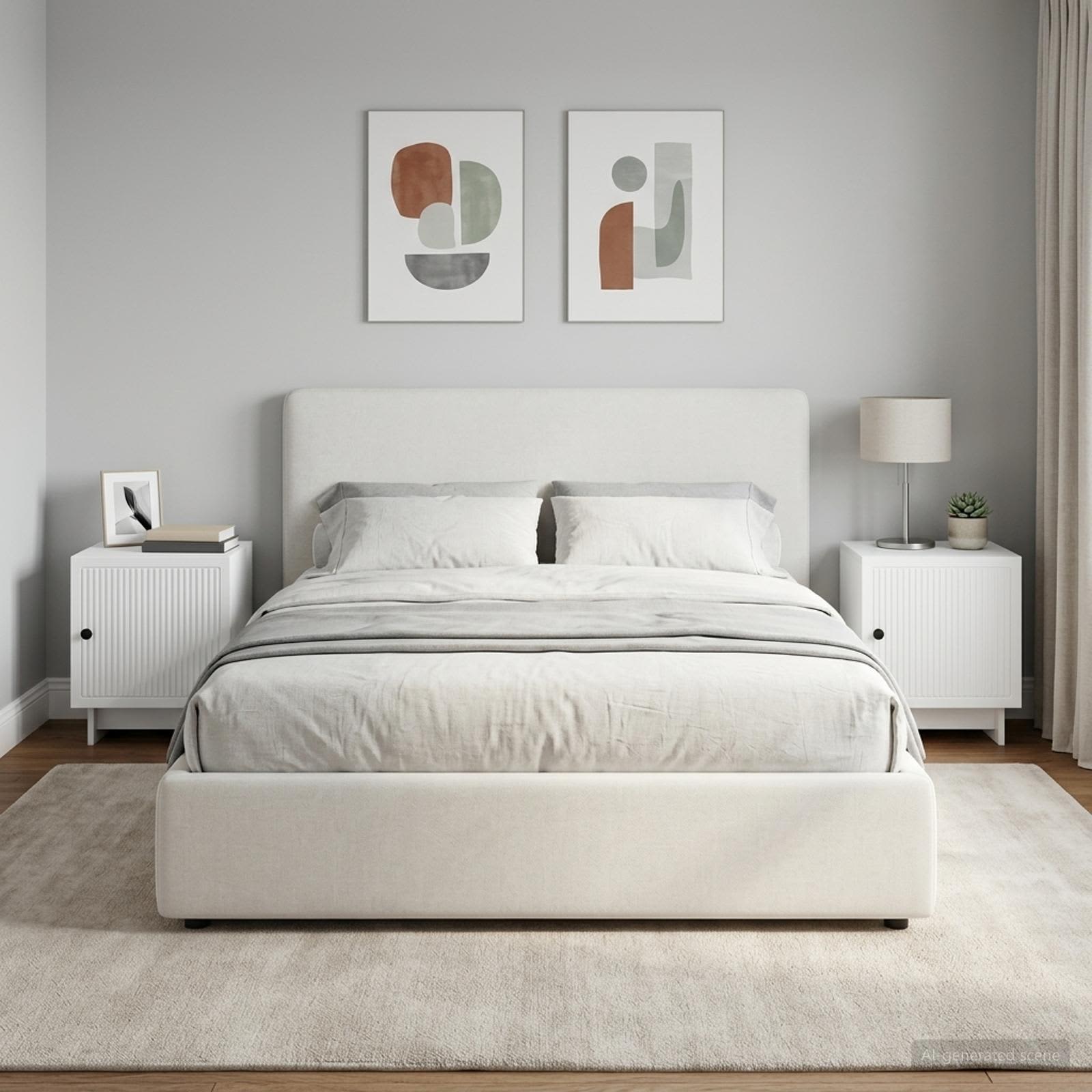vidaXL Szafka Nocna 2 szt. Biały 43 x 34,5 x 50 cm Drewno inżynieryjne