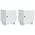 vidaXL Szafka Nocna 2 pcs Biały 43 x 34,5 x 50 cm Drewno inżynieryjne