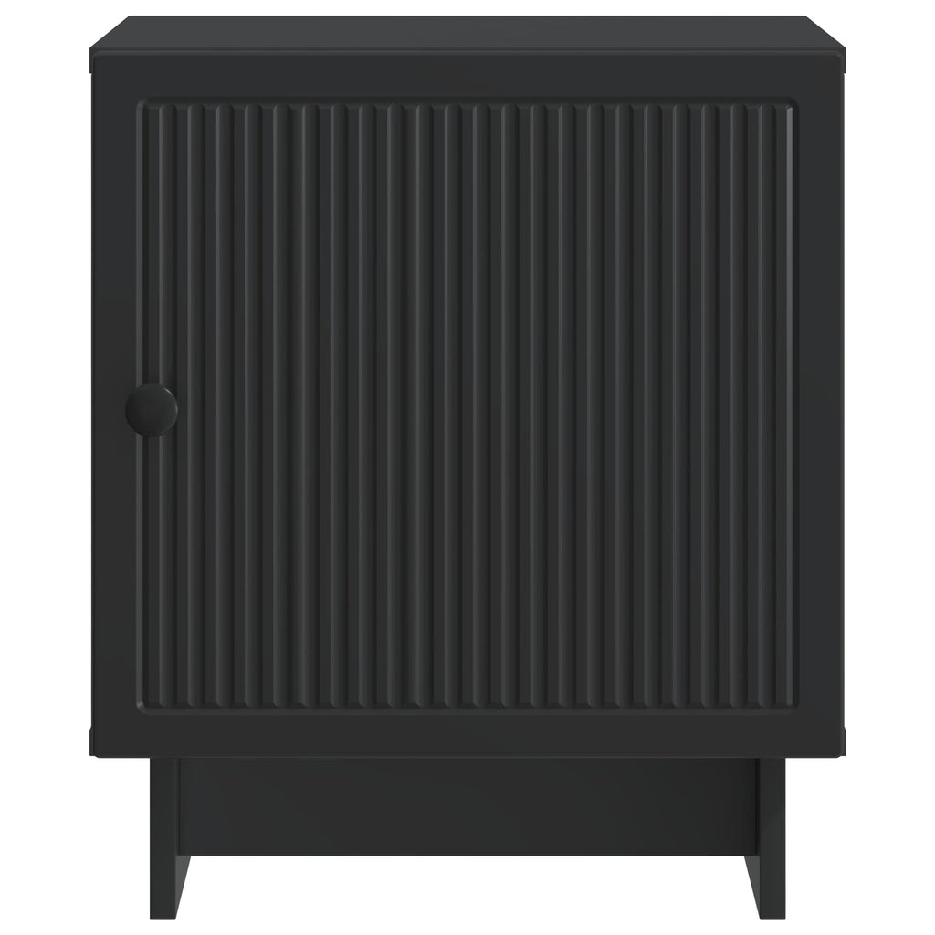 vidaXL Szafka Nocna Czarny 43 x 34,5 x 50 cm Drewno inżynieryjne