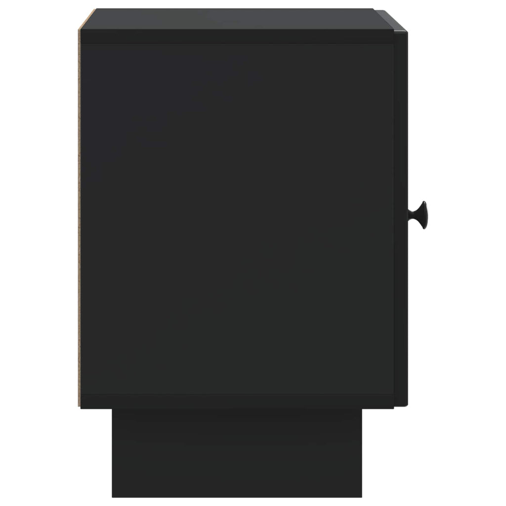 vidaXL Szafka Nocna Czarny 43 x 34,5 x 50 cm Drewno inżynieryjne