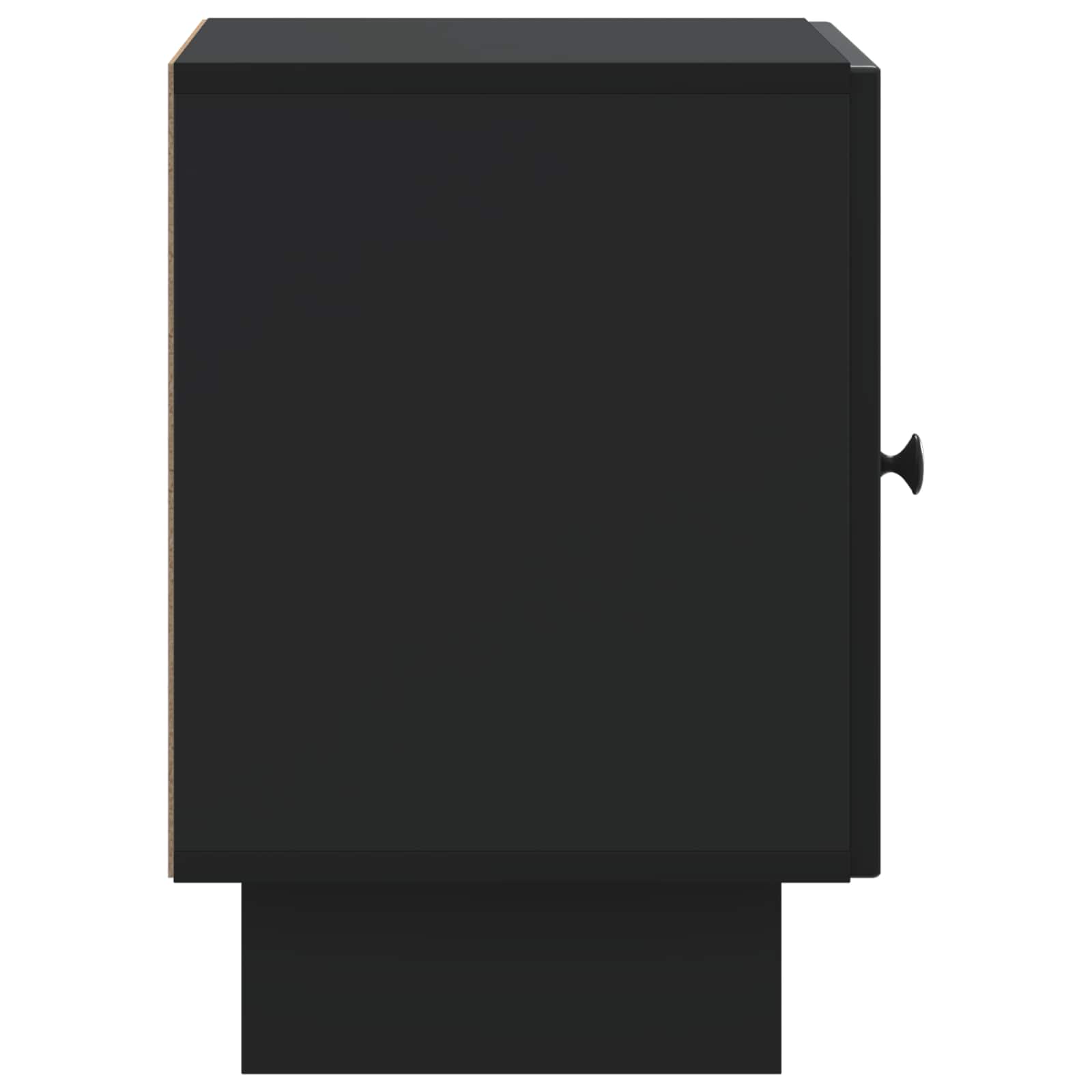 vidaXL Szafka Nocna Czarny 43 x 34,5 x 50 cm Drewno inżynieryjne
