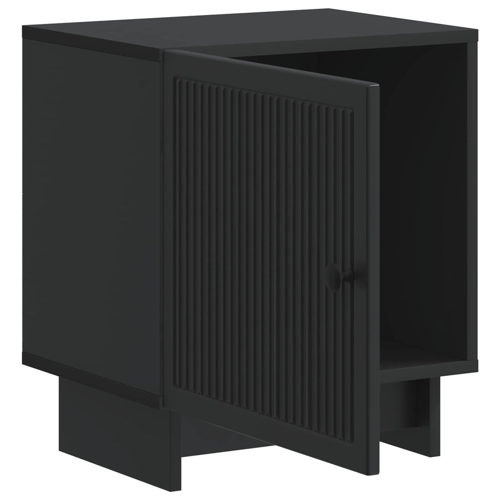 vidaXL Szafka Nocna 2 pcs Czarny 43 x 34,5 x 50 cm Drewno inżynieryjne