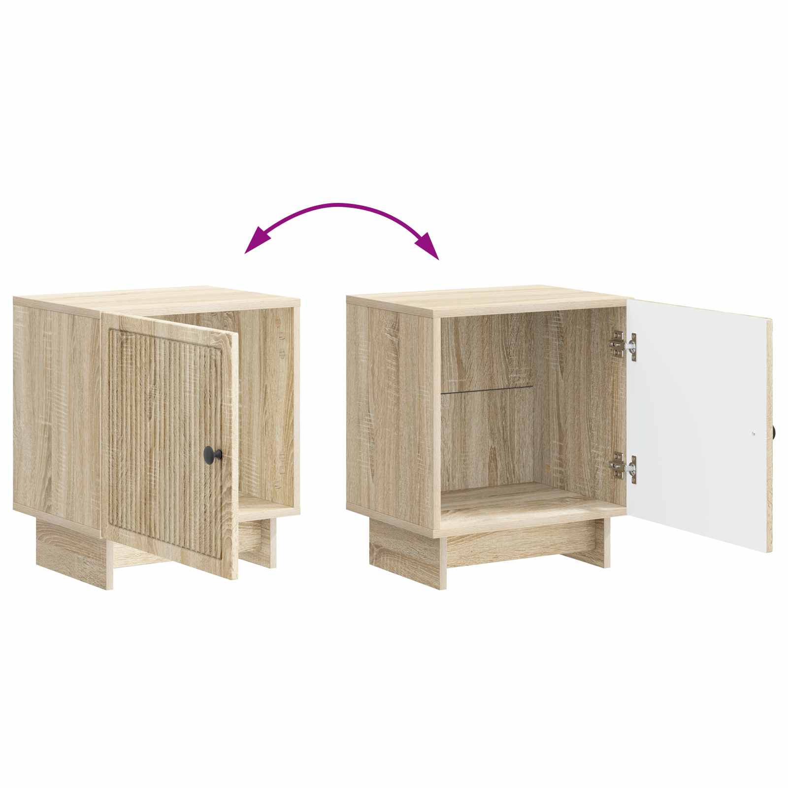 vidaXL Szafka Nocna dąb Sonoma 43 x 34,5 x 50 cm Drewno inżynieryjne