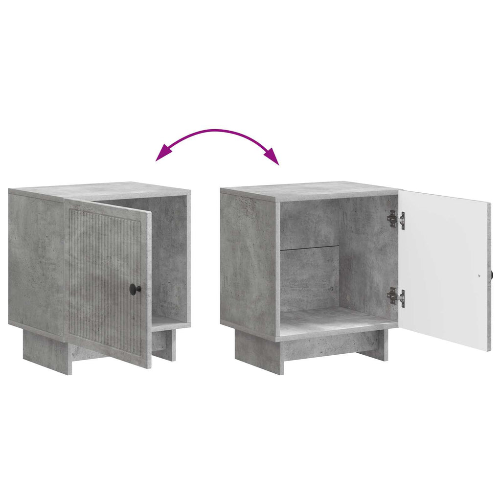 vidaXL Szafka Nocna Betonowy szary 43 x 34,5 x 50 cm