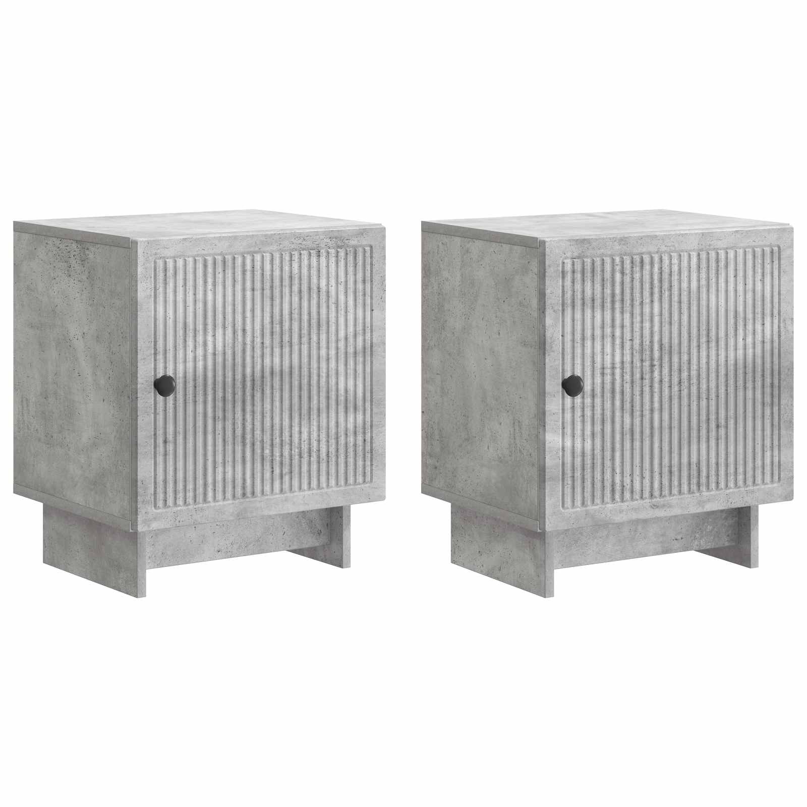 vidaXL Szafka Nocna 2 pcs Betonowy szary 43 x 34,5 x 50 cm