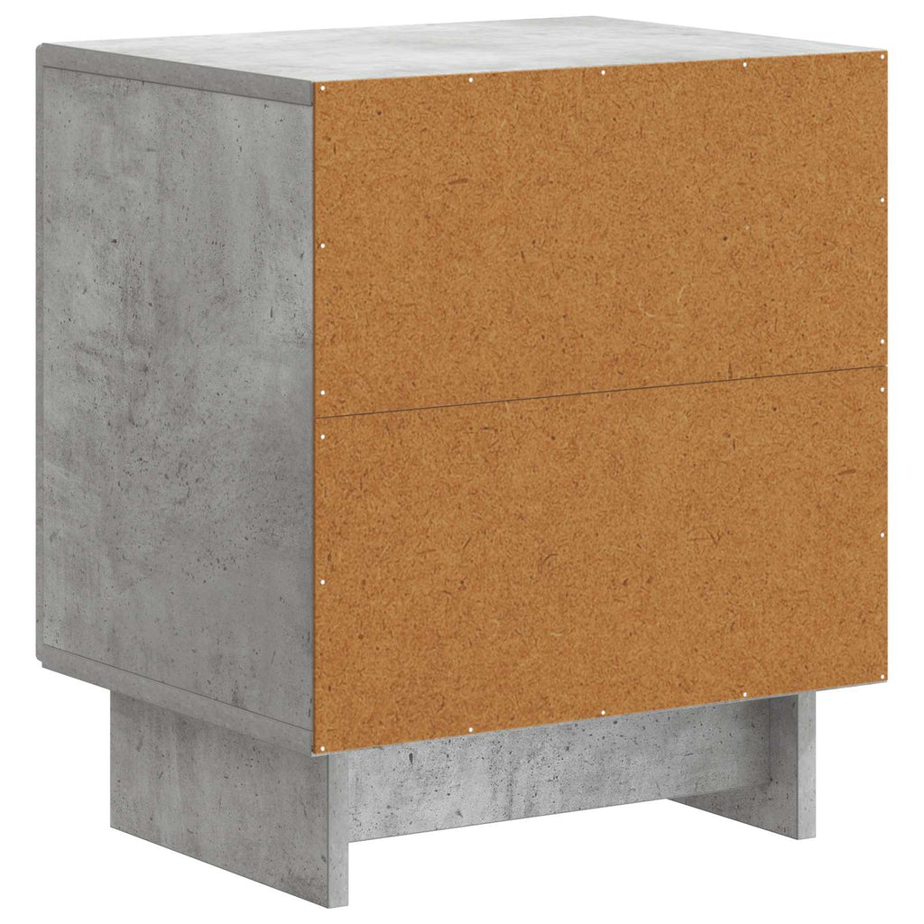 vidaXL Szafka Nocna 2 pcs Betonowy szary 43 x 34,5 x 50 cm