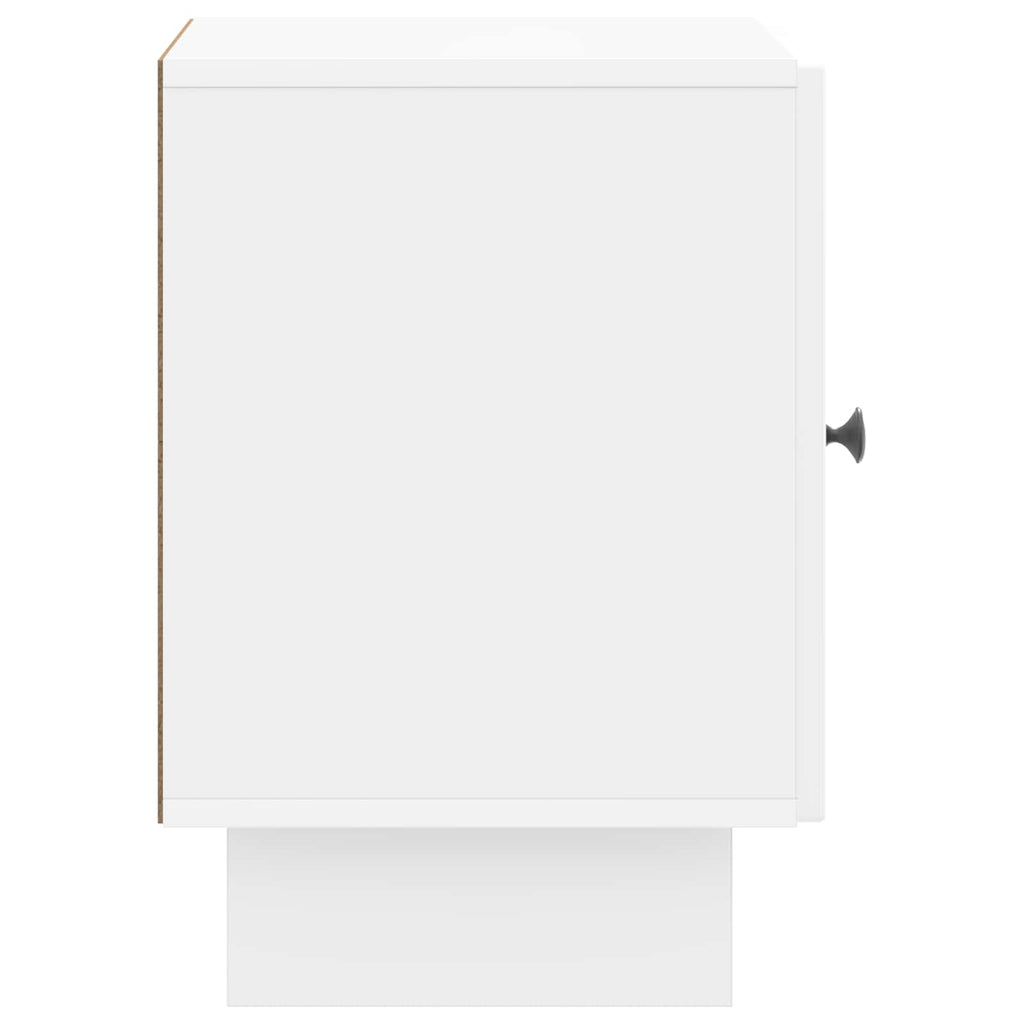 vidaXL Szafka Nocna 2 pcs Biały wysoki połysk 43 x 34,5 x 50 cm