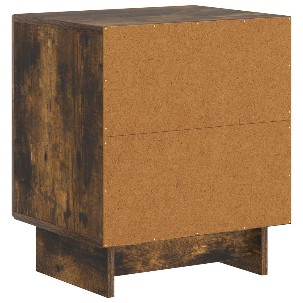 vidaXL Szafka Nocna 2 pcs Dąb wędzony 43 x 34,5 x 50 cm