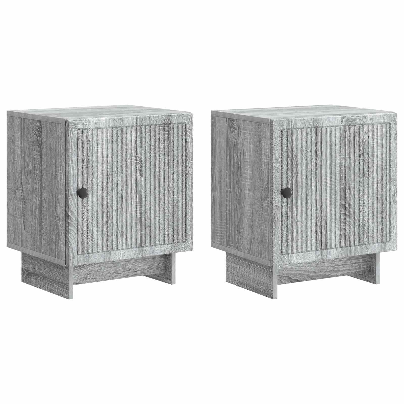 vidaXL Szafka Nocna 2 pcs Szary Sonoma 43 x 34,5 x 50 cm