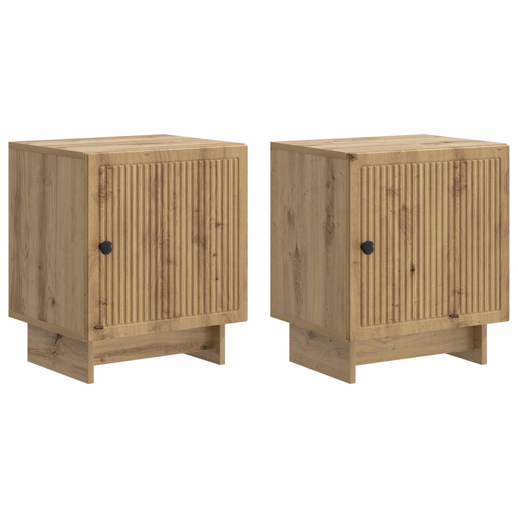 vidaXL Szafka Nocna 2 pcs Dąb artisan 43 x 34,5 x 50 cm
