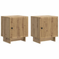 vidaXL Szafka Nocna 2 pcs Dąb artisan 43 x 34,5 x 50 cm