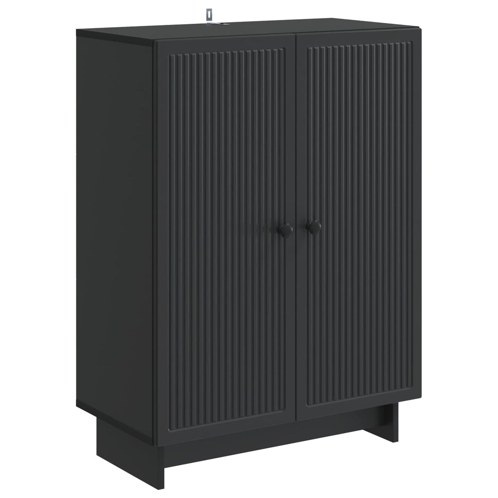 vidaXL Bufet Czarny 66 x 34,5 x 90 cm Drewno inżynieryjne