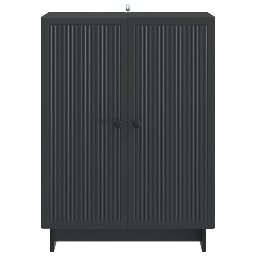 vidaXL Bufet Czarny 66 x 34,5 x 90 cm Drewno inżynieryjne