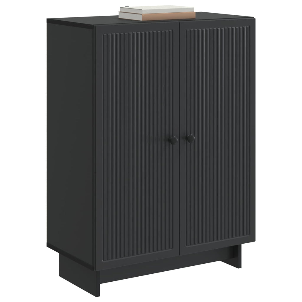 vidaXL Bufet Czarny 66 x 34,5 x 90 cm Drewno inżynieryjne
